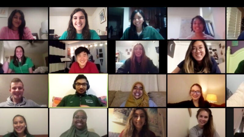 Student leaders prepare for a virtual ESCAPE retreat this fall